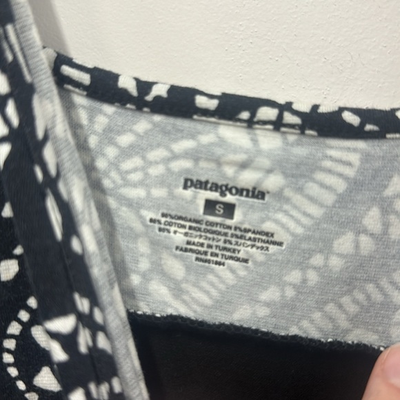 Patagonia Margot black and white print Sleeveless Dress S - Picture 4 of 8